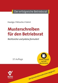 Abbildung von: Musterschreiben für den Betriebsrat - Bund-Verlag