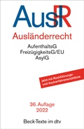 Cover: Ausl&auml;nderrecht: AuslR - dtv