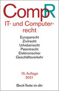 Enlarge image Cover: IT- und Computerrecht: CompR - dtv
