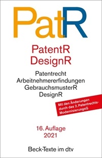 Abbildung von: Patent- und Designrecht: PatR - dtv