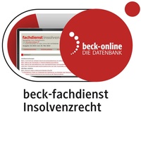 Bild vergrößern Bild: beck-fachdienst Insolvenzrecht - C.H.BECK