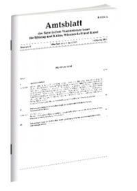Abbildung von: Veröffentlichungen der Bayerischen Staatsministerien für Unterricht und Kultus sowie für Wissenschaft und Kunst - Wolters Kluwer Deutschland