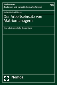 Abbildung von: Der Arbeitseinsatz von Matrixmanagern - Nomos