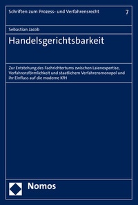 Abbildung von: Handelsgerichtsbarkeit - Nomos