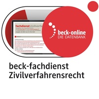 Abbildung von: beck-fachdienst Zivilverfahrensrecht - C.H.BECK