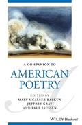 Cover: A Companion to American Poetry - Wiley-Blackwell