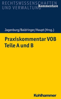 Abbildung von: Praxiskommentar VOB - Teile A und B - Kohlhammer