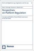 Cover: Perspectives on Platform Regulation - Nomos