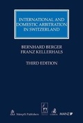 Abbildung von: International and Domestic Arbitration in Switzerland - Beck/Hart Publishing