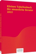Cover: Kleines Tabellenbuch f&uuml;r steuerliche Berater 2022 - Sch&auml;ffer-Poeschel