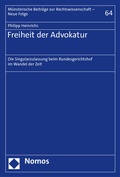 Bild: Freiheit der Advokatur - Nomos