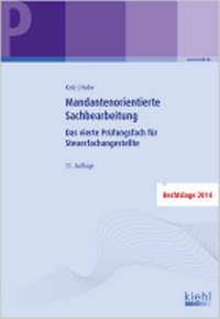 Abbildung von: Mandantenorientierte Sachbearbeitung - Kiehl
