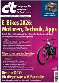Bild vergrößern Bild: c't Magazin für Computertechnik - Heise Medien