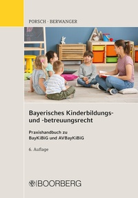 Abbildung von: Bayerisches Kinderbildungs- und -betreuungsrecht - Boorberg