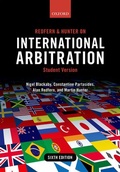 Cover: Redfern & Hunter on International Arbitration: Student Version - Oxford University Press