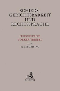 Abbildung von: Schiedsgerichtsbarkeit und Rechtssprache - C.H.BECK