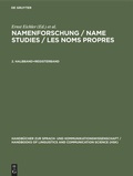 Cover: Namenforschung / Name Studies / Les noms propres  - De Gruyter Mouton