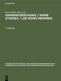 Cover: Namenforschung / Name Studies / Les noms propres  - De Gruyter Mouton