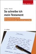 Cover: So schreibe ich mein Testament - Walhalla