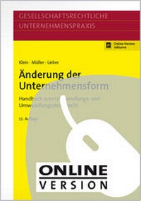Abbildung von: Änderung der Unternehmensform - NWB