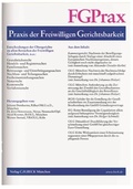 Cover: Praxis der freiwilligen Gerichtsbarkeit (FGPrax) - C.H.BECK