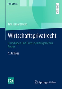 Abbildung von: Wirtschaftsprivatrecht - Springer Gabler