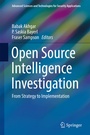 Cover: Open Source Intelligence Investigation - Springer