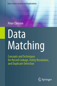 Enlarge image Cover: Data Matching - Springer