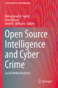Cover: Open Source Intelligence and Cyber Crime - Springer