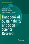 Cover: Handbook of Sustainability and Social Science Research - Springer