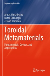 Enlarge image Cover: Toroidal Metamaterials - Springer