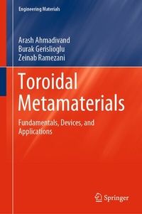 Enlarge image Cover: Toroidal Metamaterials - Springer