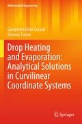 Cover: Drop Heating and Evaporation: Analytical Solutions in Curvilinear Coordinate Systems - Springer