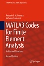 Cover: MATLAB Codes for Finite Element Analysis - Springer