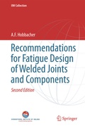 Cover: Recommendations for Fatigue Design of Welded Joints and Components - Springer