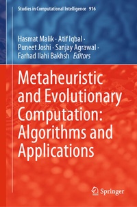 Enlarge image Cover: Metaheuristic and Evolutionary Computation: Algorithms and Applications - Springer