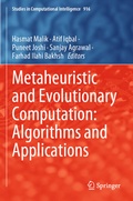 Cover: Metaheuristic and Evolutionary Computation: Algorithms and Applications - Springer