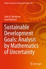 Cover: Sustainable Development Goals: Analysis by Mathematics of Uncertainty - Springer