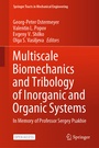 Cover: Multiscale Biomechanics and Tribology of Inorganic and Organic Systems - Springer