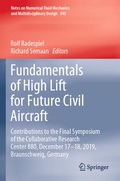 Cover: Fundamentals of High Lift for Future Civil Aircraft - Springer
