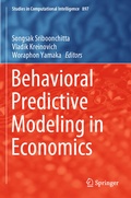 Cover: Behavioral Predictive Modeling in Economics - Springer