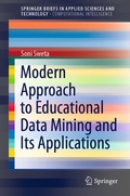 Cover: Modern Approach to Educational Data Mining and Its Applications - Springer