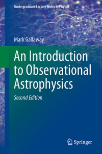 Enlarge image Cover: An Introduction to Observational Astrophysics - Springer