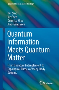 Enlarge image Cover: Quantum Information Meets Quantum Matter - Springer
