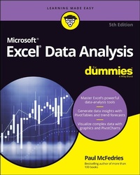 Enlarge image Cover: Excel Data Analysis For Dummies - Wiley
