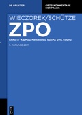 Cover: Zivilprozessordnung und Nebengesetze: ZPO - Band 13 - De Gruyter