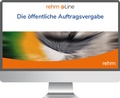 Abbildung von: Die öffentliche Auftragsvergabe online - Rehm
