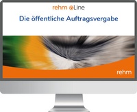 Abbildung von: Die öffentliche Auftragsvergabe online - Rehm