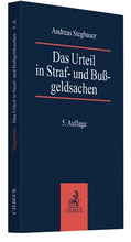 Cover: Das Urteil in Straf- und Bu&szlig;geldsachen - C.H.BECK