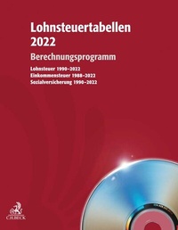 Abbildung von: Lohnsteuertabellen 2022 CD-ROM - C.H.BECK